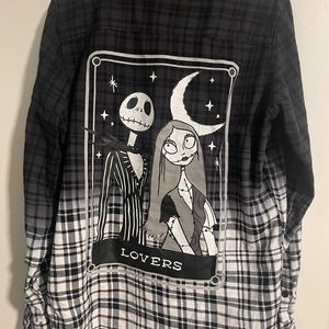 Jack and Sally Flannel, nightmare before Christmas